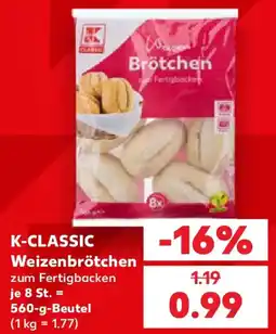 Kaufland K-CLASSIC Weizenbrötchen Angebot