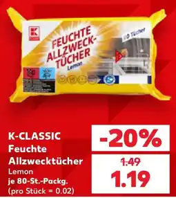 Kaufland K-CLASSIC Feuchte Allzwecktücher Angebot