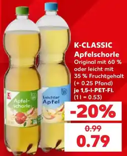 Kaufland K-CLASSIC Apfelschorle Angebot