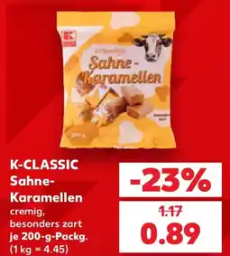 Kaufland K-CLASSIC Sahne-Karamellen Angebot