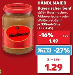 Kaufland Händlmaier Bayerischer Senf Angebot