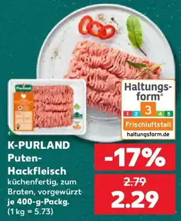 Kaufland K-PURLAND Puten-Hackfleisch Angebot