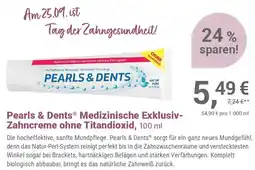 Alliance Healthcare Pearls & Dents Medizinische Exklusiv-Zahncreme ohne Titandioxid Angebot