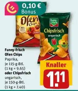 REWE Funny-frisch Ofen Chips oder Chipsfrisch Angebot