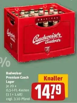 REWE Budweiser Premium Czech Lager Angebot