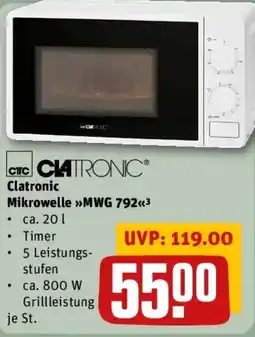 REWE Clatronic Mikrowelle MWG 792 Angebot