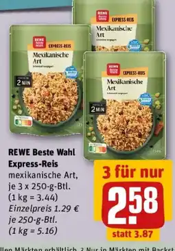 REWE REWE Beste Wahl Express-Reis Angebot
