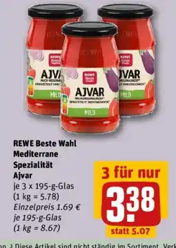 REWE REWE Beste Wahl Mediterrane Spezialität Ajvar Angebot