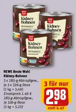 REWE REWE Beste Wahl Kidney-Bohnen Angebot