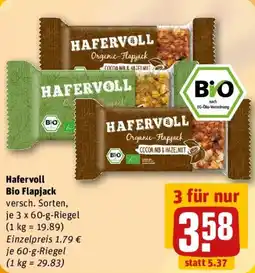 REWE Hafervoll Bio Flapjack Angebot