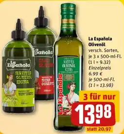 REWE La Española Olivenöl Angebot