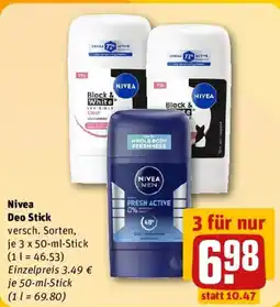 REWE Nivea Deo Stick Angebot