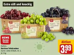 REWE Kernlose Tafeltrauben Angebot