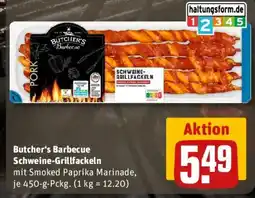 REWE Butcher's Barbecue Schweine-Grillfackeln Angebot