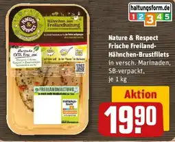 REWE Nature & Respect Frische Freiland-Hähnchen-Brustfilets Angebot