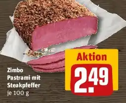 REWE Zimbo Pastrami mit Steakpfeffer Angebot