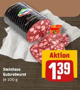 REWE Steinhaus Gutsrotwurst Angebot