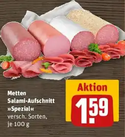 REWE Metten Salami-Aufschnitt Spezial Angebot