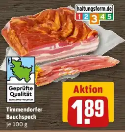 REWE Timmendorfer Bauchspeck Angebot