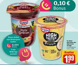 REWE Dr. Oetker Rote Grütze oder High Protein Porridge Angebot