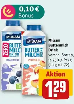 REWE Milram Buttermilch Drink Angebot