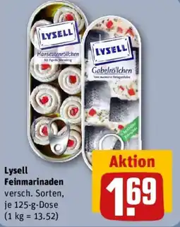 REWE Lysell Feinmarinaden Angebot
