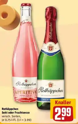 REWE Rotkäppchen Sekt oder Fruchtsecco Angebot