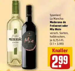 REWE Mederano de Freixenet oder Mia Wein Angebot