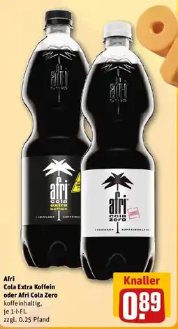 REWE Afri Cola Extra Koffein oder Afri Cola Zero Angebot