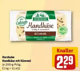 REWE Harzbube Handkäse mit Kümmel Angebot
