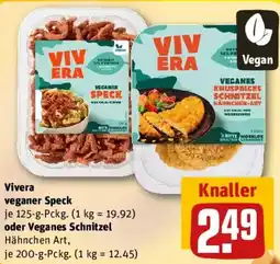 REWE Vivera veganer Speck oder Veganes Schnitzel Angebot