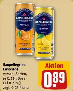 REWE Sanpellegrino Limonade Angebot