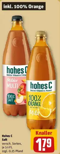 REWE Hohes C Saft Angebot