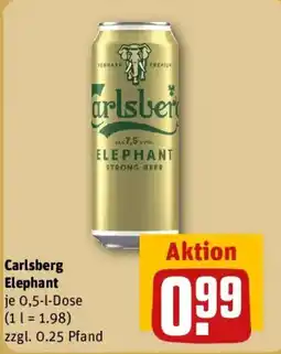 REWE Carlsberg Elephant Angebot