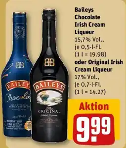 REWE Baileys Chocolate Irish Cream Liqueur oder Original Irish Cream Liqueur Angebot