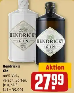 REWE Hendrick's Gin Angebot