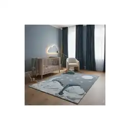 Netto Marken-Discount Kinderteppich COGNE, mit Dino-Motiv, Blau, 200 x 290 cm Angebot