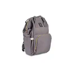 Netto Marken-Discount Cangaroo Kinderwagentasche Amelia, Rucksack Hauptfach, Seitenfächer Tragegriffe grau Angebot