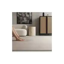 Netto Marken-Discount Kurzflorteppich Waschbar LECH, einfarbig, Creme, 80 x 250 cm Angebot