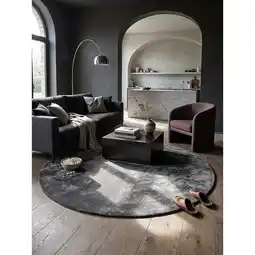 Netto Marken-Discount Teppich Antirutsch Anthrazit 200x200 cm - ALDAN Kadima Design Angebot