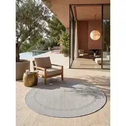 Netto Marken-Discount Outdoorteppich ALSTER, einfarbig, Silber, Ø 200 cm Angebot