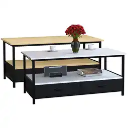 Netto Marken-Discount VCM Holz Sofatisch Couchtisch Wohnzimmertisch Beistelltisch Ablage Flonila Angebot