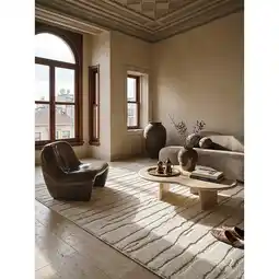 Netto Marken-Discount Teppich Kurzflor Creme 120x170 cm - CETINA Kadima Design Angebot