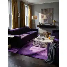 Netto Marken-Discount Kurzflorteppich ASPEN, abstrakt, Violett, 120 x 170 cm Angebot