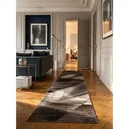 Netto Marken-Discount Kurzflorteppich ASPEN, abstrakt, Braun, 80 x 150 cm Angebot