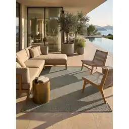 Netto Marken-Discount Flachgewebe-Teppich Polypropylen Grün 160x230 cm - BROYE Kadima Angebot