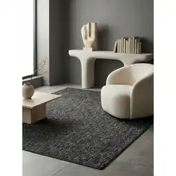 Netto Marken-Discount Kurzflorteppich AMMER, einfarbig, Anthrazit, 160 x 230 cm Angebot