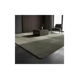Netto Marken-Discount Kurzflorteppich Waschbar ISAR, einfarbig, Grün, 200 x 280 cm Angebot