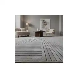 Netto Marken-Discount Teppich Outdoor ENGADIN in Silber, im Skandi-Stil mit 3D-Design, aus Polypropylen, 140 x 200 cm Angebot