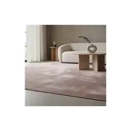 Netto Marken-Discount Kurzflorteppich Waschbar LECH, einfarbig, Rosa, 140 x 200 cm Angebot